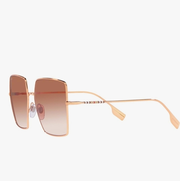 BURBERRY Sunglasses BE 3133 133713 Daphne Rose Gold Gradient Pink - Picture 3 of 12